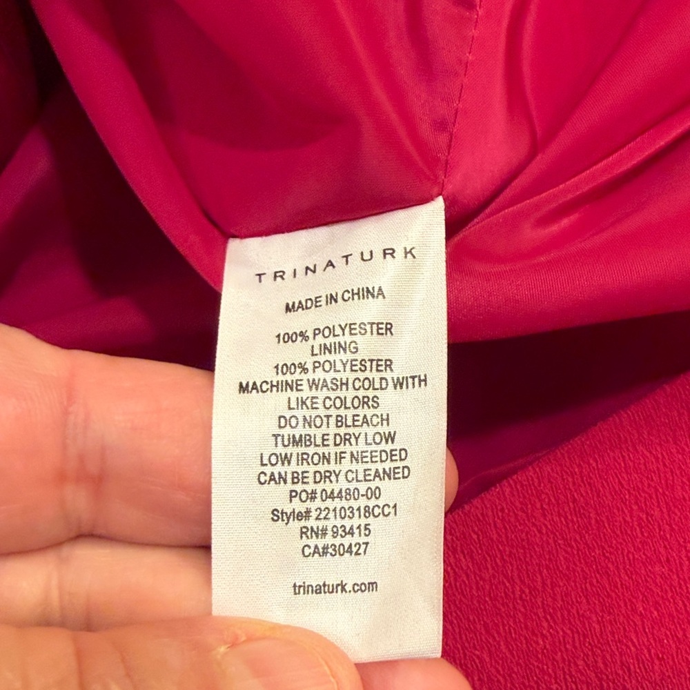 Trina Turk Andromeda 2 Shift Dress 8 Bold Mod  Planetary Pink 60’s Style - Picture 7 of 9